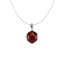 Collar de plata con jaspe rojo de la India